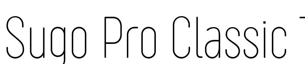 Sugo-Pro-Classic-Trial-Thin font family download free