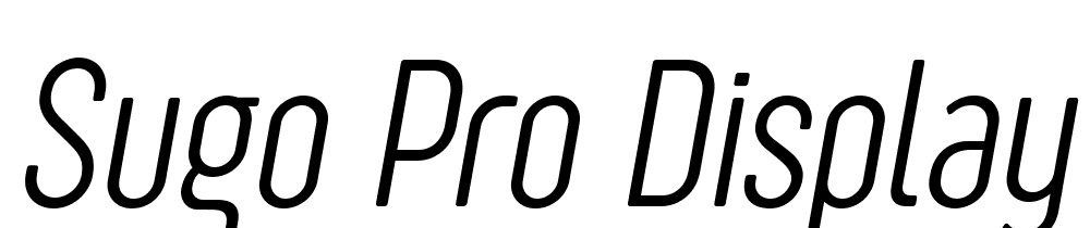 Sugo-Pro-Display-Trial-ExtraLight-Italic font family download free