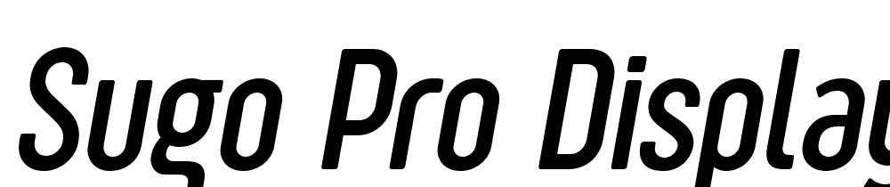 Sugo-Pro-Display-Trial-Light-Italic font family download free