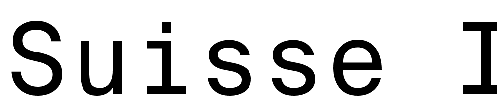 Suisse Intl Mono font family download free