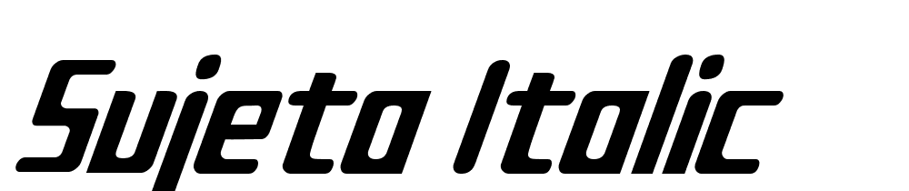 Sujeta-Italic font family download free