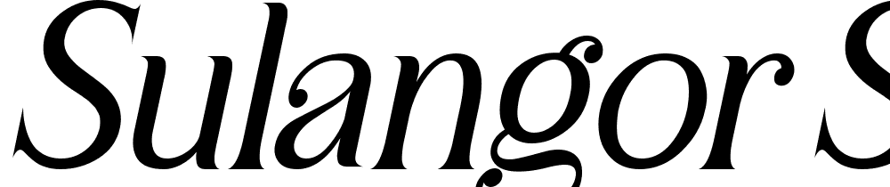 Sulangor-Slant font family download free