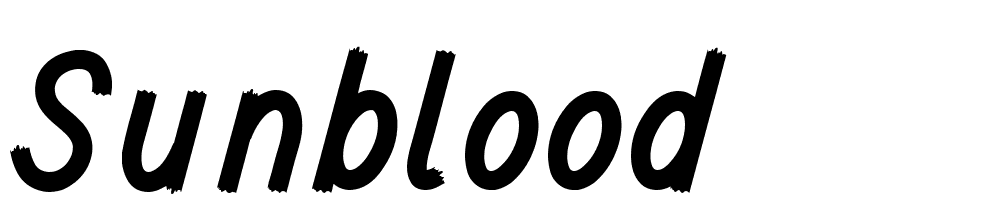 Sunblood font family download free