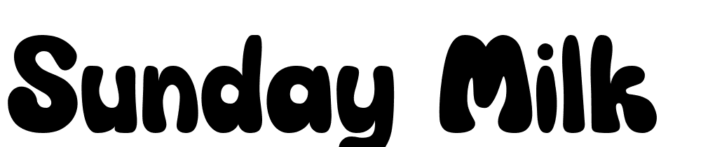 Sunday-Milk font family download free