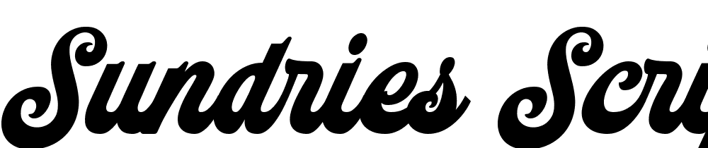 Sundries-Script-DEMO font family download free