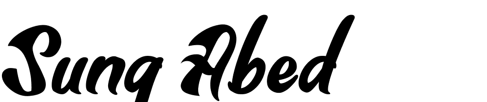 Sung Abed font family download free