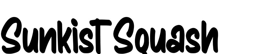 Sunkist Squash font family download free