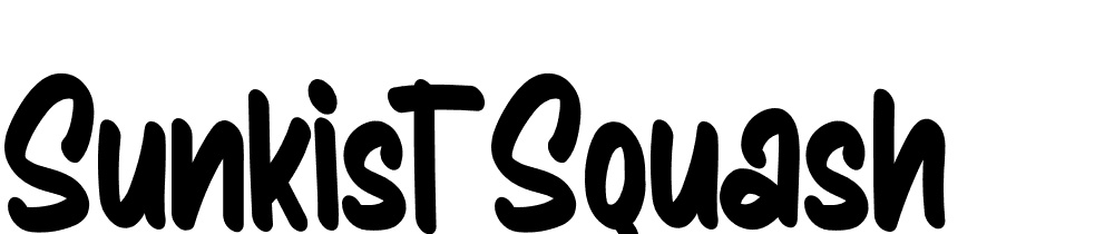 Sunkist-Squash font family download free