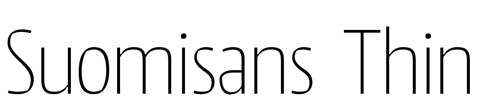 SuomiSans-Thin font family download free