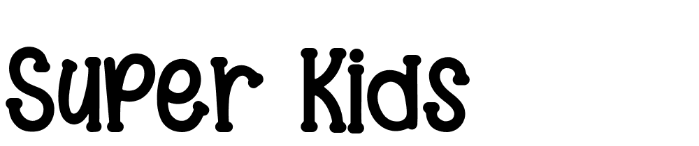 Super-Kids font family download free