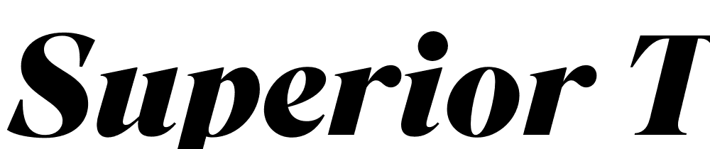 Superior-Title-Black-Italic font family download free