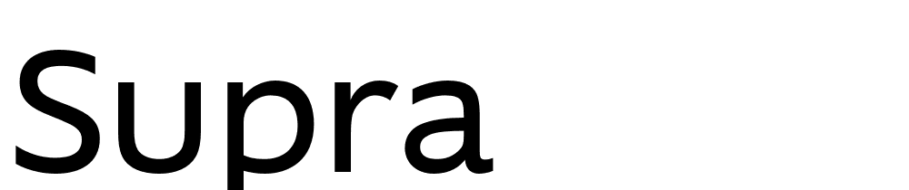 Supra font family download free