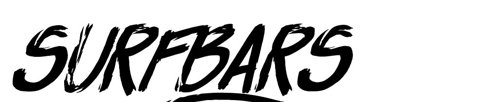 Surfbars font family download free