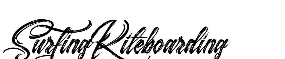 Surfing  Kiteboarding font family download free