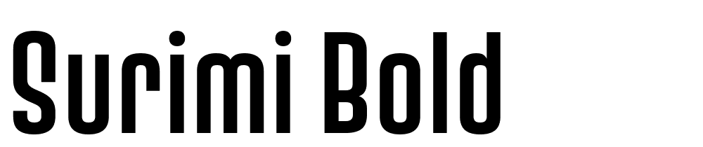 Surimi-Bold font family download free