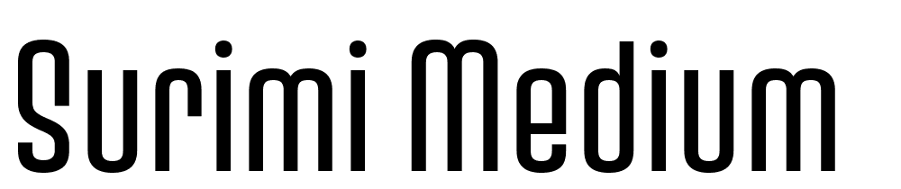 Surimi-Medium font family download free