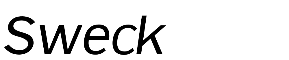 Sweck font family download free