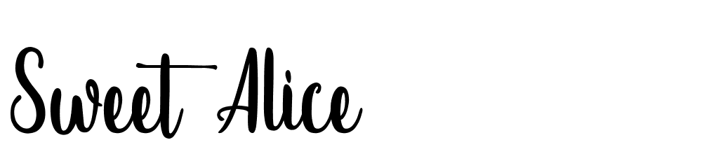 Sweet Alice font family download free