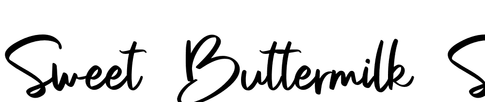 Sweet-Buttermilk-Script-Regular font family download free