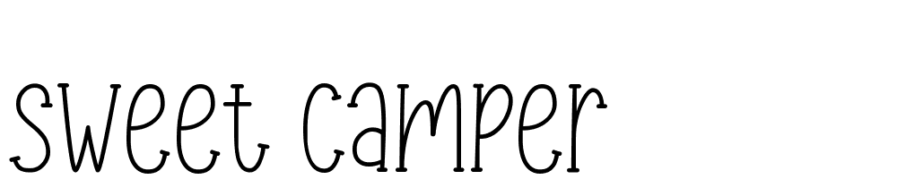 Sweet Camper font family download free