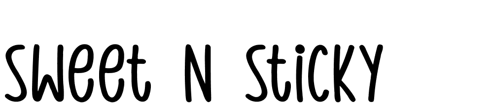 sweet-n-sticky font family download free