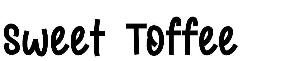 Sweet Toffee font family download free