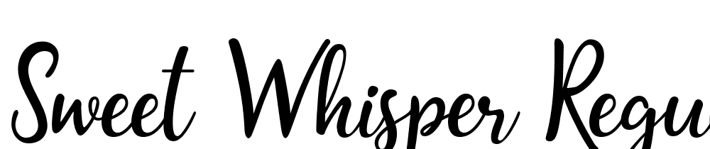 Sweet-Whisper-Regular font family download free