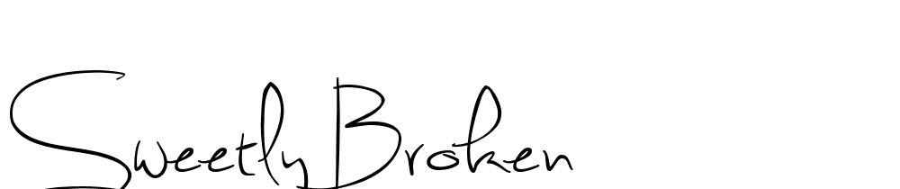 Sweetly Broken font family download free