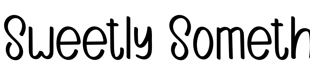 Sweetly-Something font family download free