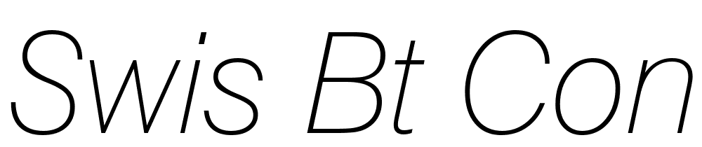 Swis  BT   Cond font family download free