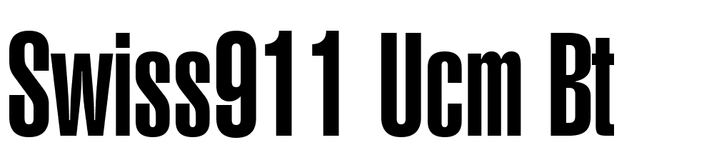 swiss911-ucm-bt font family download free