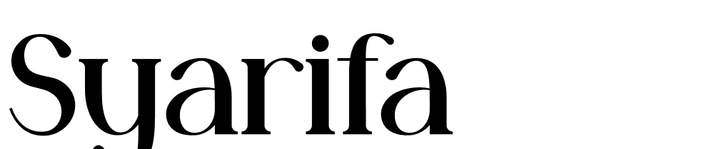 syarifa font family download free