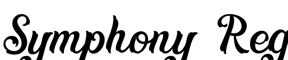 Symphony  Reguler font family download free