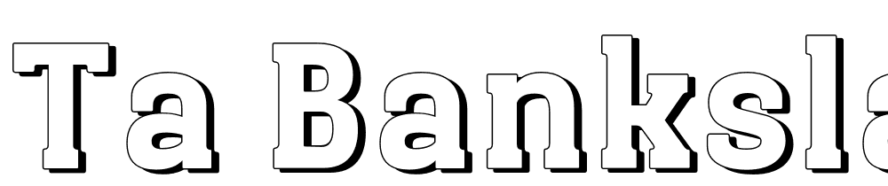 Ta Bankslab font family download free