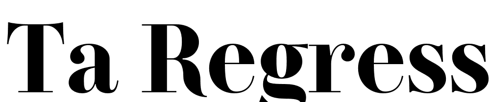 Ta Regresso font family download free