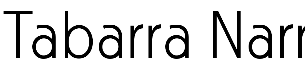 Tabarra-NarrowLight font family download free