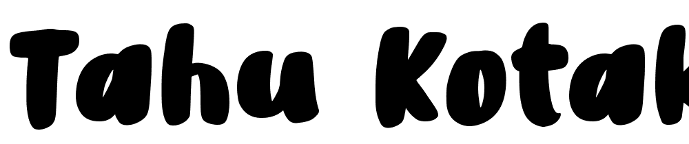 Tahu Kotak font family download free