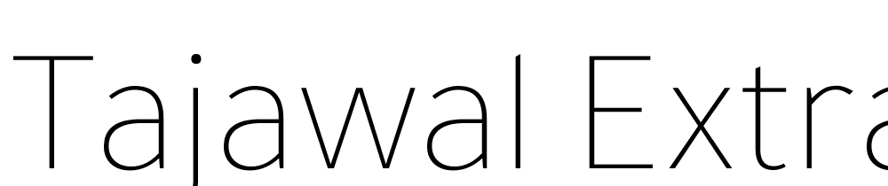 Tajawal-ExtraLight font family download free