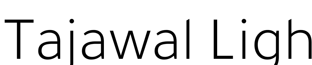 Tajawal-Light font family download free