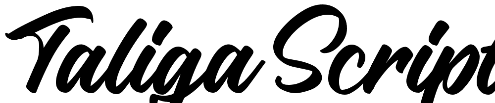 Taliga Script DEMO font family download free