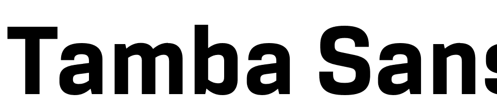 Tamba-Sans-Demo-Bold font family download free