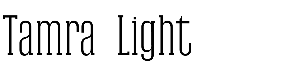 Tamra-Light font family download free