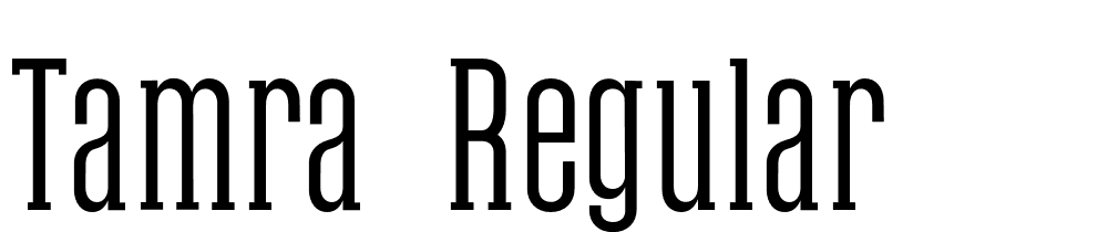 Tamra-Regular font family download free