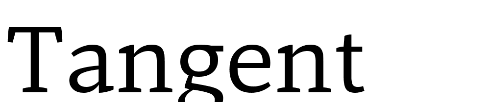 Tangent font family download free