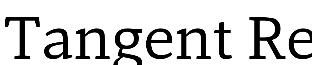 Tangent-Regular font family download free