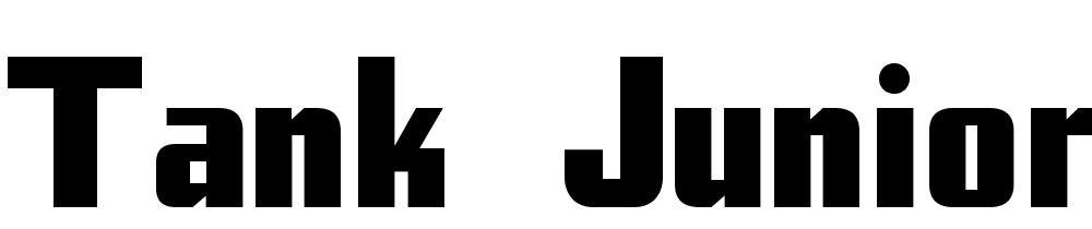 Tank Junior font family download free