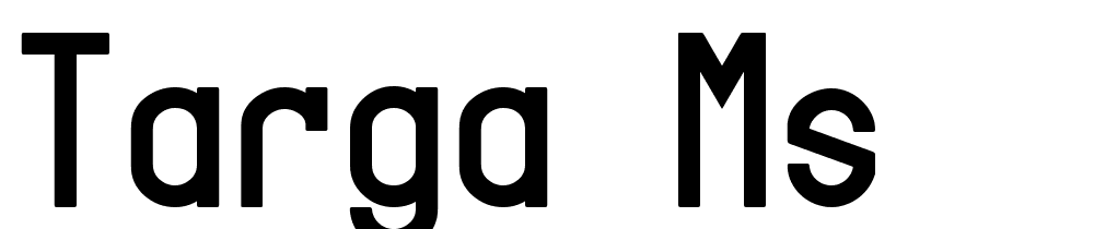 Targa-MS font family download free