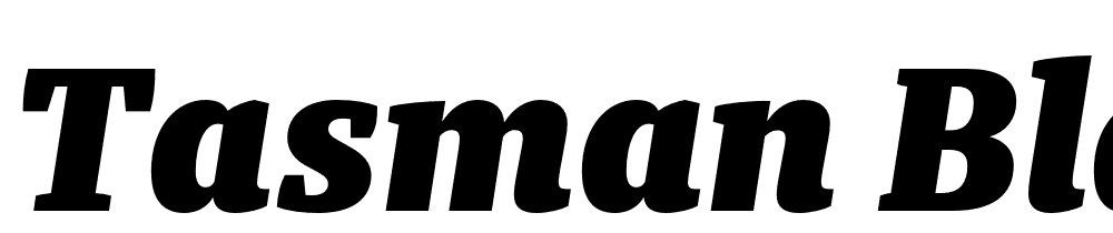 Tasman-Black-Italic font family download free