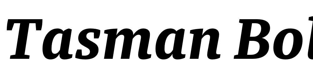 Tasman-Bold-Italic font family download free