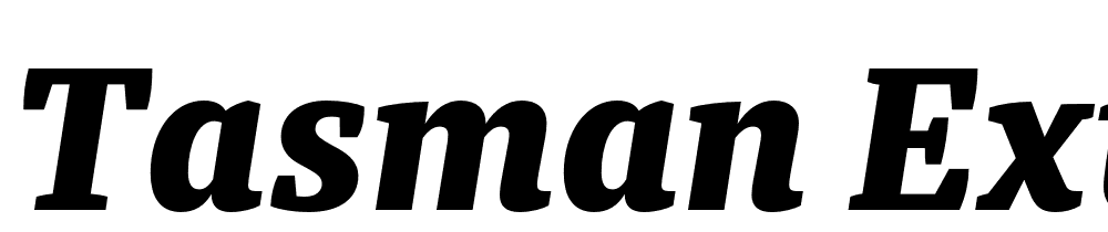 Tasman-ExtraBold-Italic font family download free